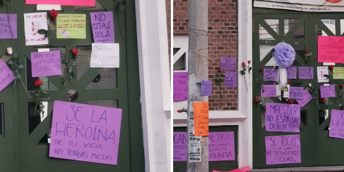 Agreden a maestra durante clase en vivo; alumnos se manifiestan