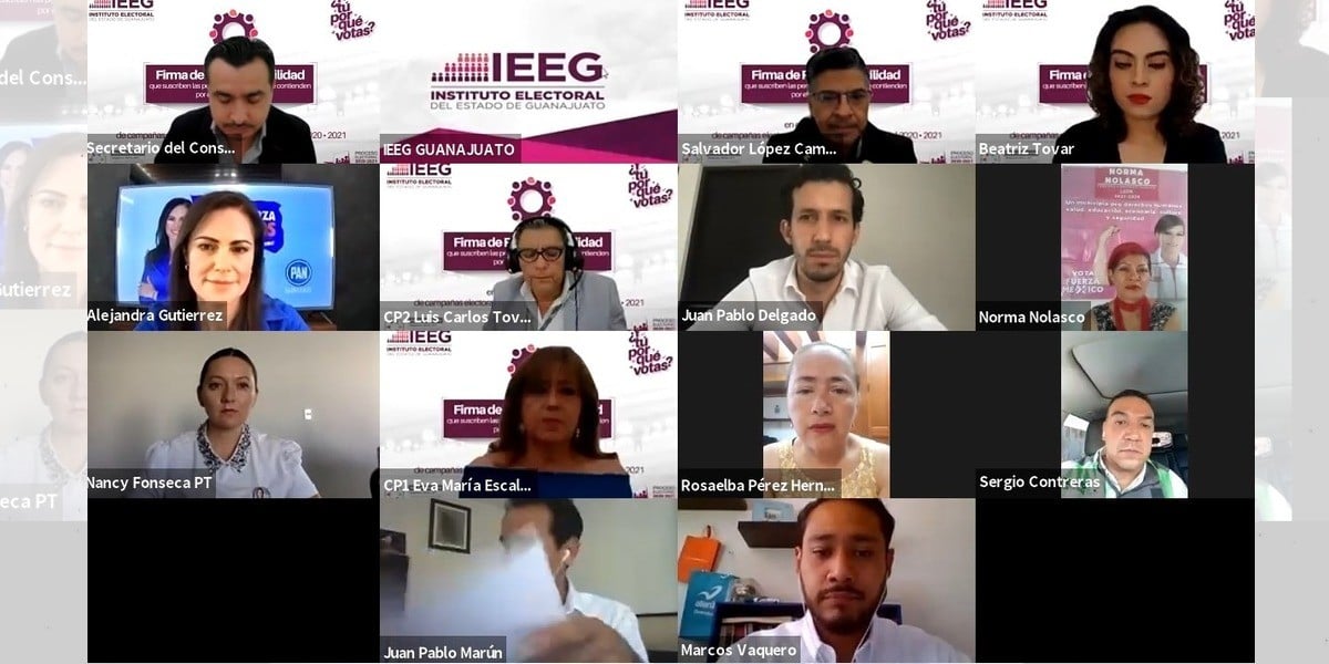 Firman candidatos a alcaldía de León pacto de civilidad