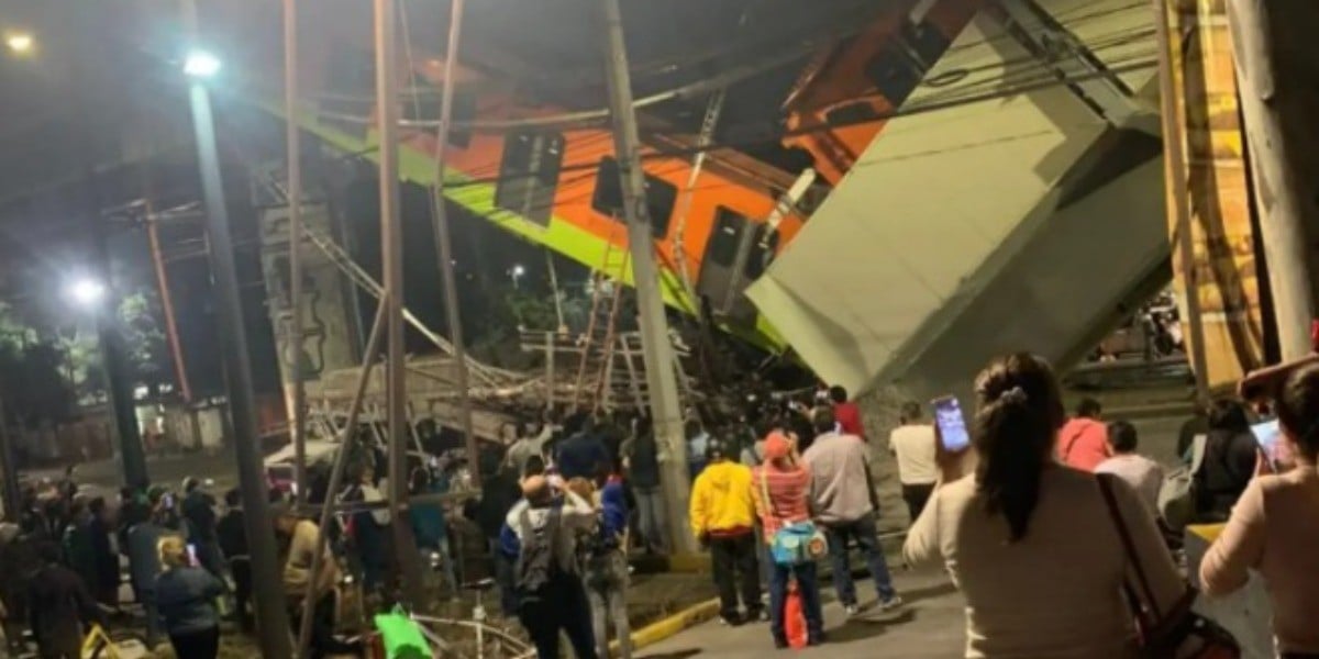 #ULTIMAHORA | Cae metro en los Olivos tras colapsar estructura