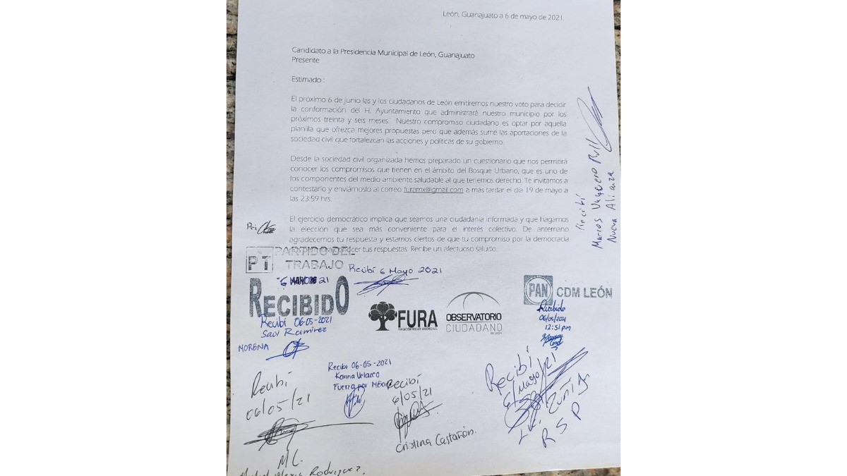 Pide Fura a candidatos a alcaldía de León propuestas medioambientales