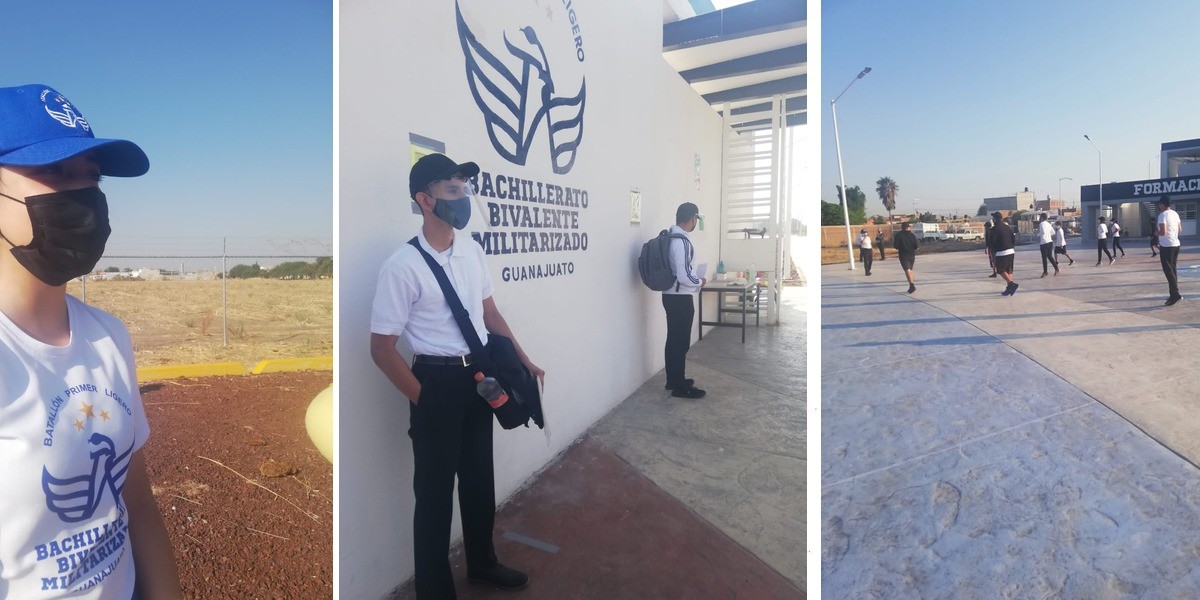 Bachilleratos Bivalentes Militarizados regresan a clases presenciales