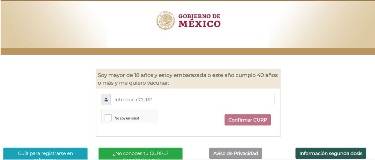 Abren registro para vacunar a personas de 40 a 49 años