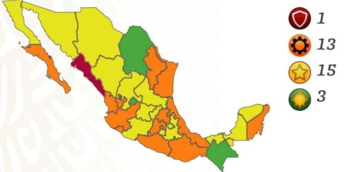 Retroceden CDMX, Edomex y ocho estados más a semáforo naranja