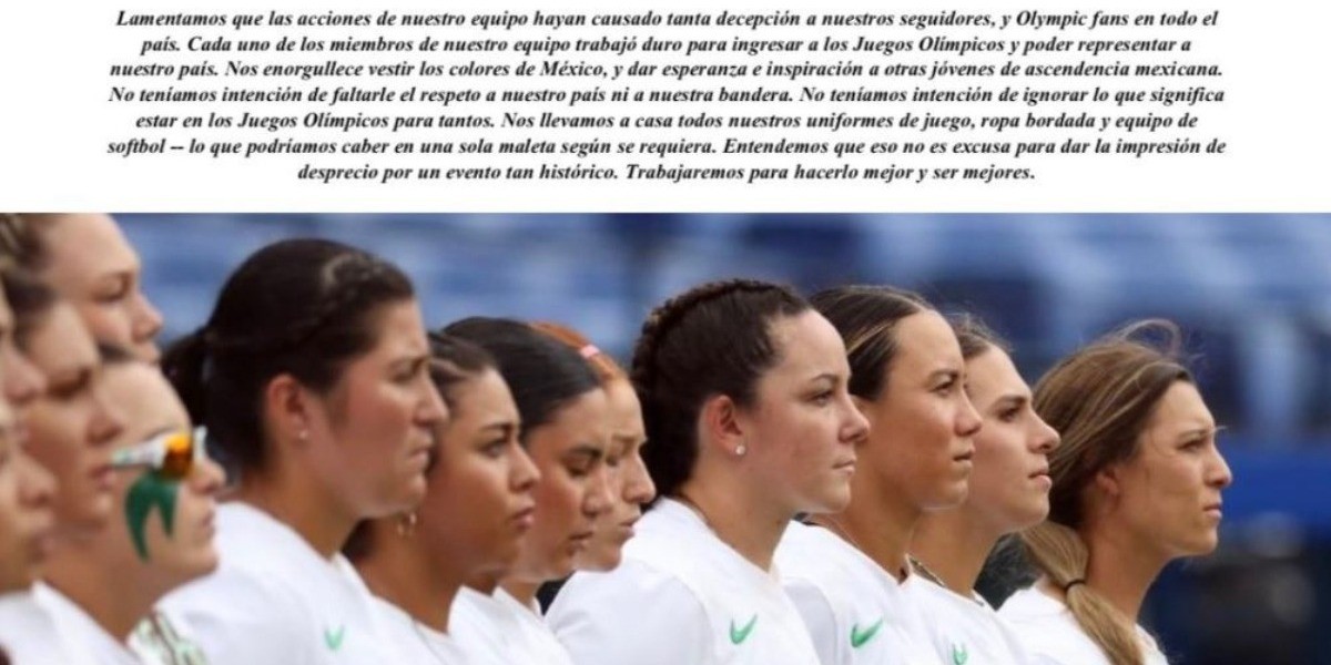 Equipo de softbol lamenta haber generado tal decepción