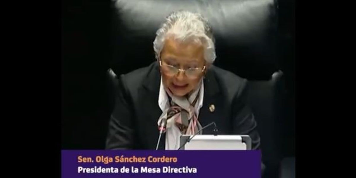 Olga Sánchez Cordero rinde protesta como presidenta del Senado