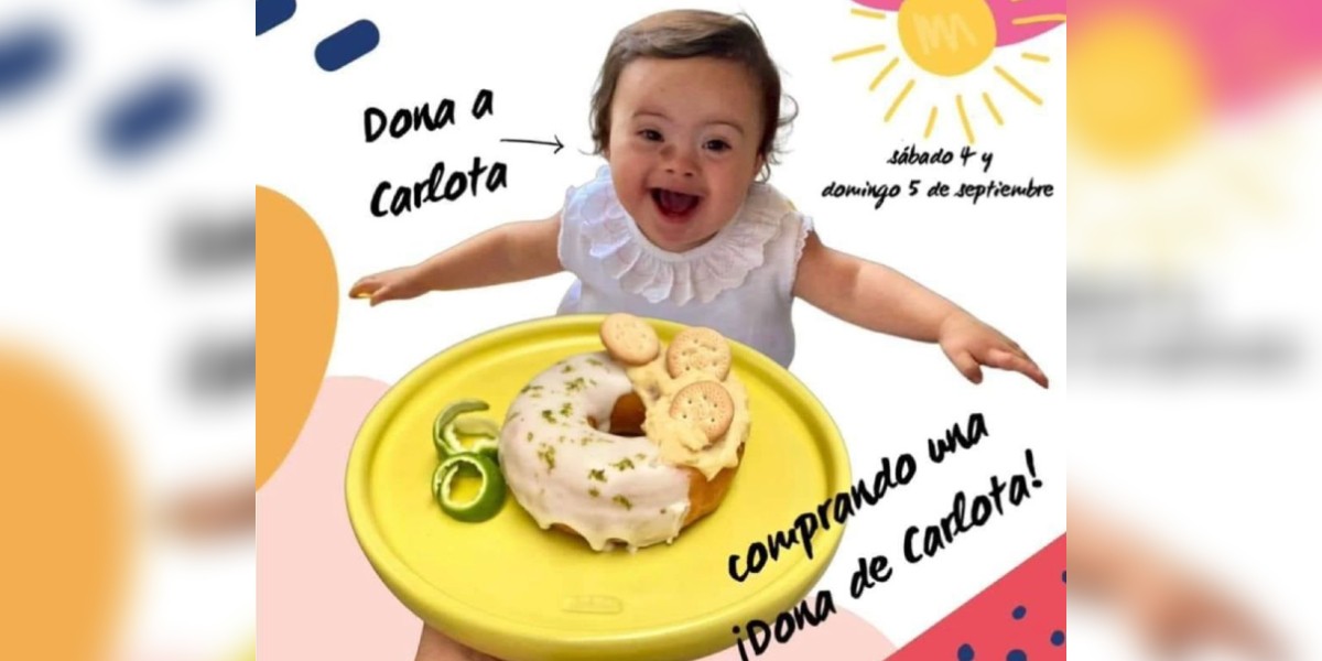 Ayuda a Carlota a mejorar su salud; compra donas en La Panoteca