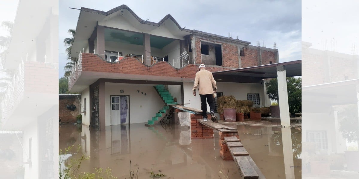 Inundación en Abasolo: buscar refugio y también trabajo