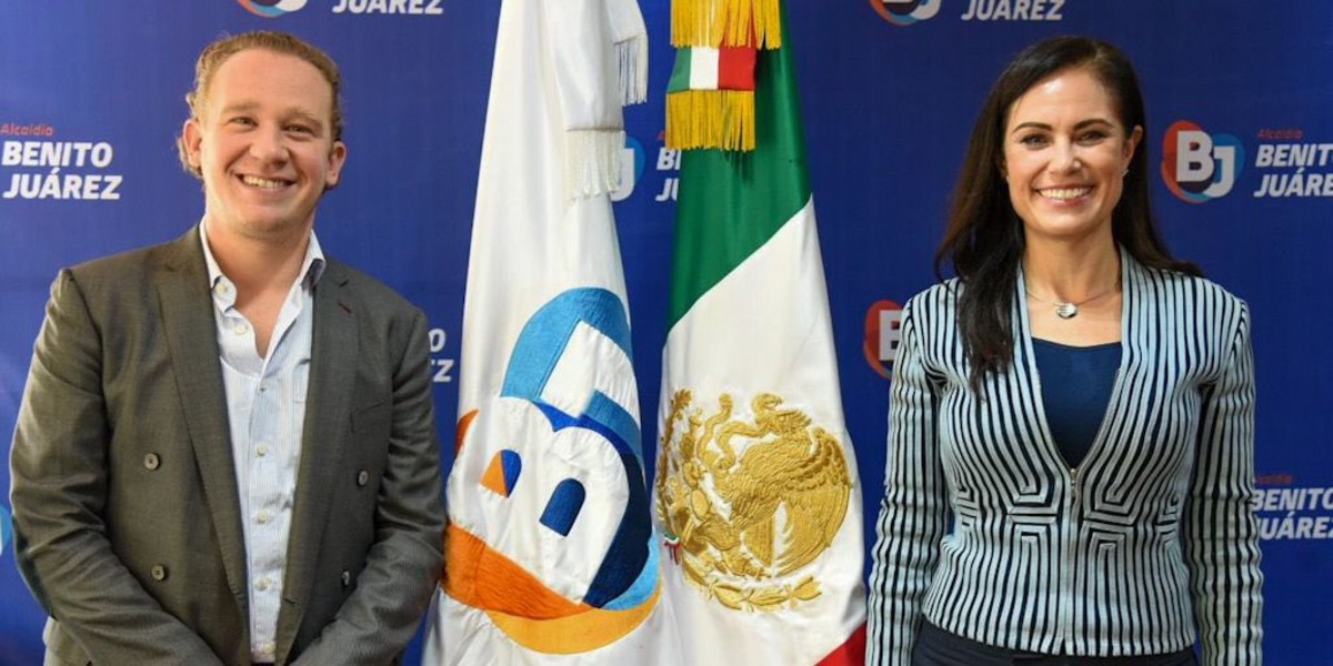 Visita Ale Gutiérrez la alcaldía Benito Juárez para conocer su estrategia de seguridad