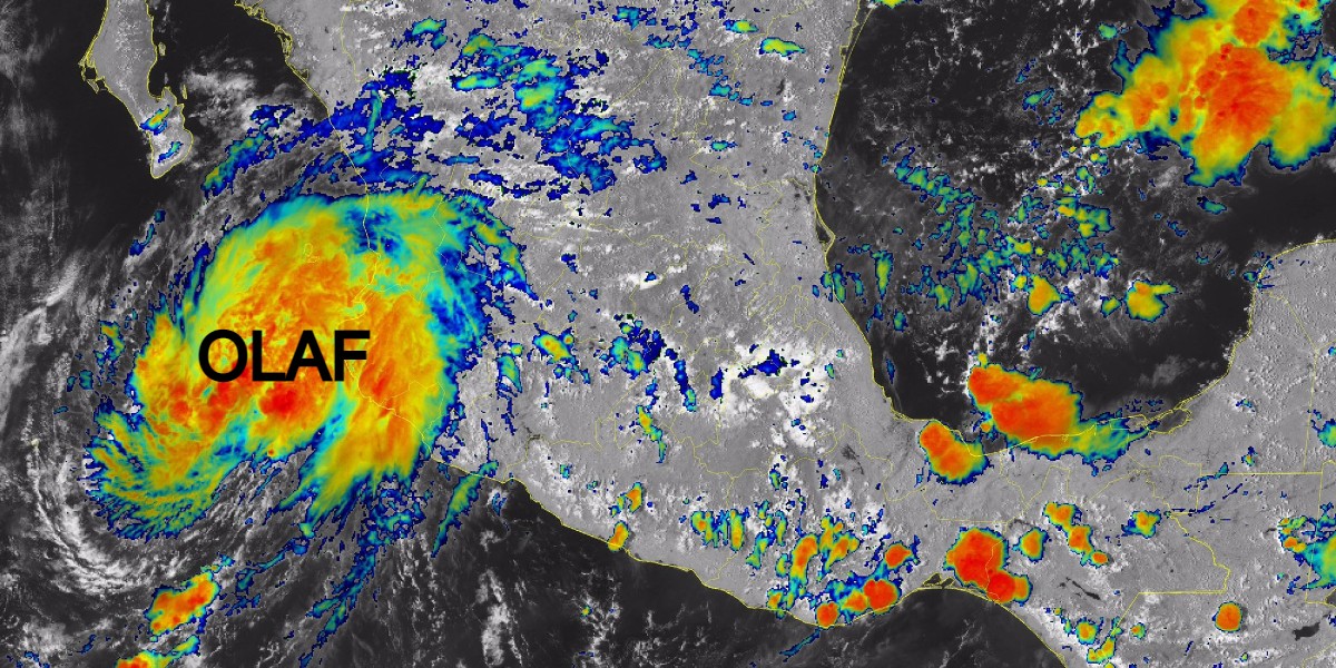 ¡Seguirán las lluvias! Se forma tormenta tropical Olaf frente a Jalisco
