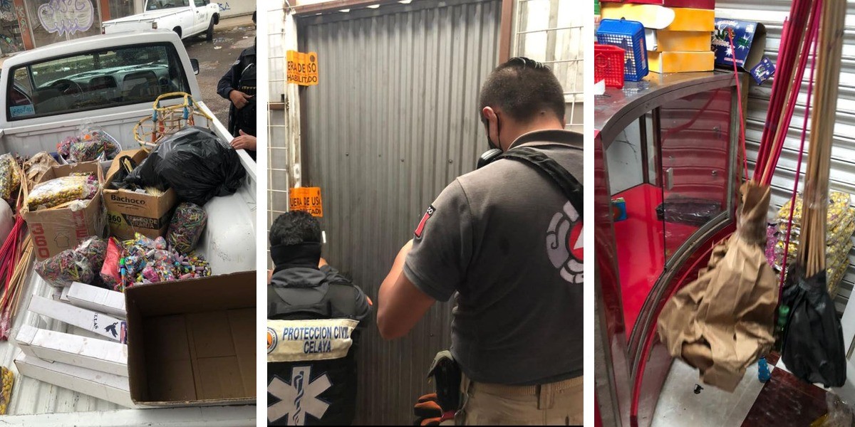 Decomisan pirotecnia en comunidades de Celaya