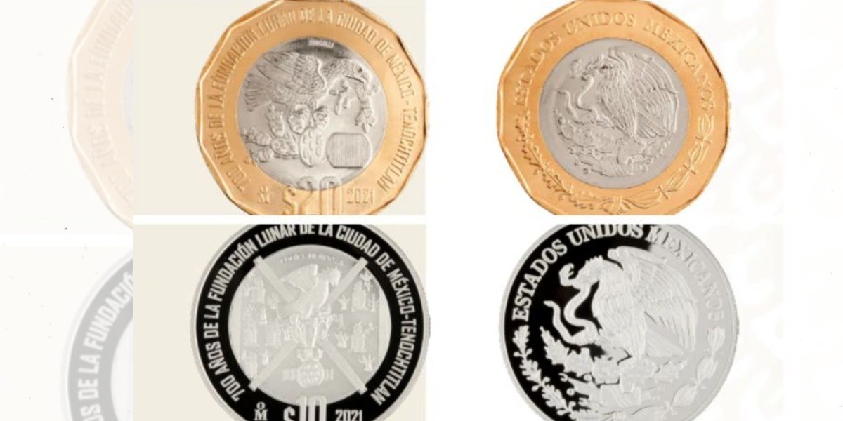 Estas son las seis monedas conmemorativas por celebraciones de México