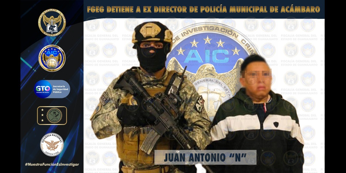 Detenido en Acámbaro es exdirector de la Policía: FGE