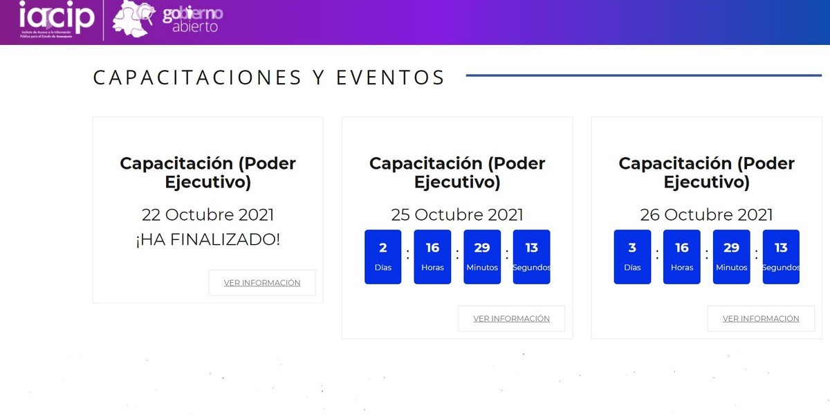 Habilita IACIP portal digital de eventos