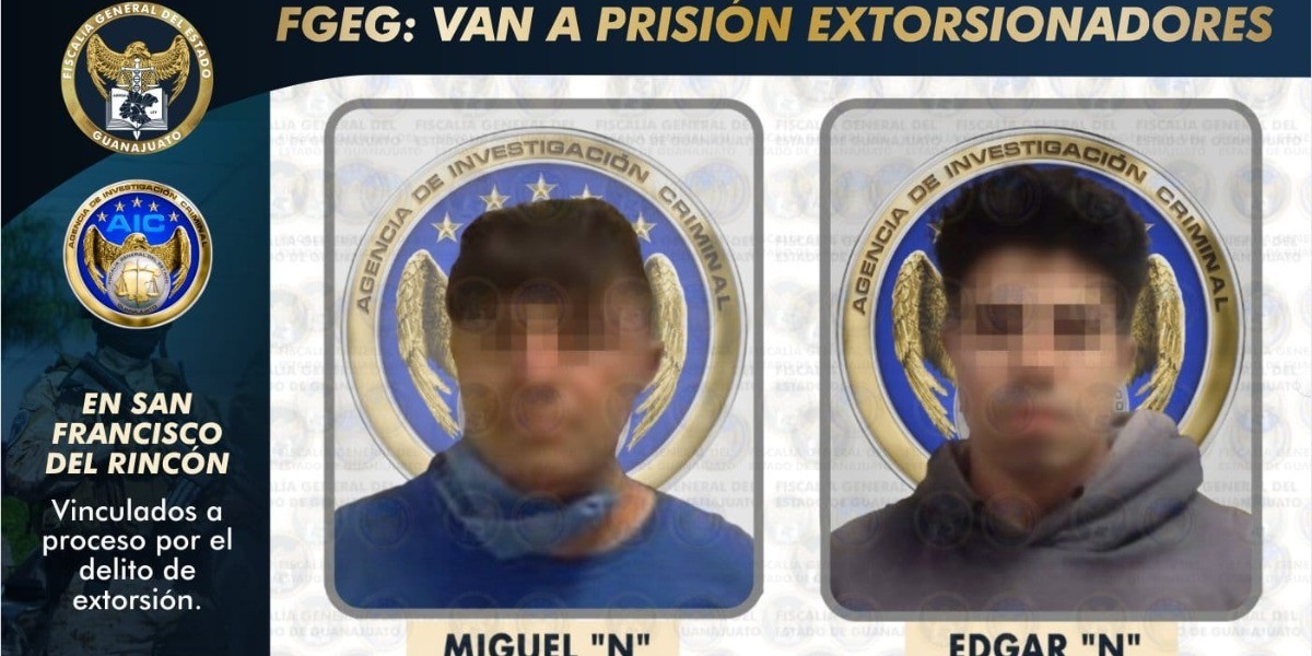 Detienen infraganti a presuntos extorsionadores en San Francisco del Rincón