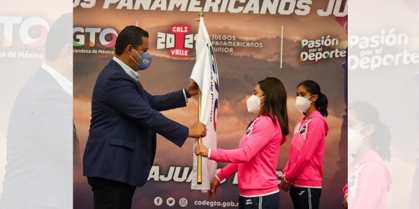 Abanderan a guanajuatenses que participarán en Panamericanos Jr. de Cali 2021
