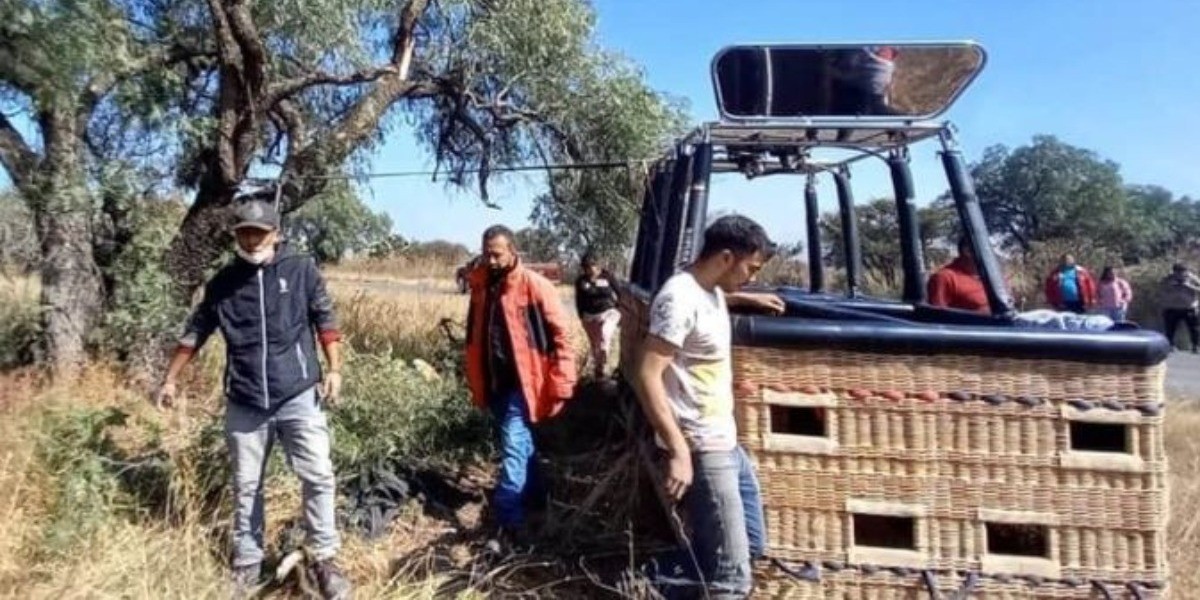 #VIDEO | Cae globo aerostático en Teotihuacán; hay nueve heridos