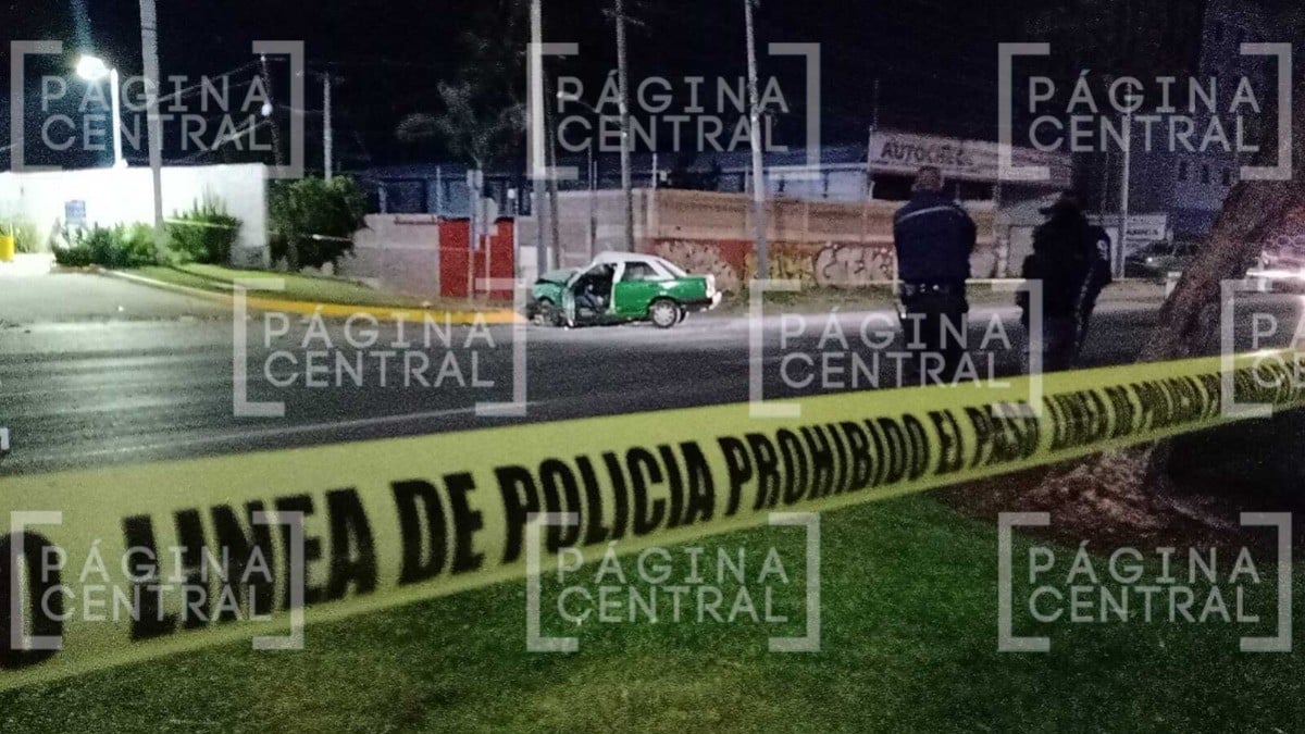Fallece taxista en choque en bulevar Aeropuerto