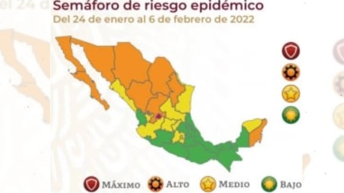 Retrocede México en semáforo covid