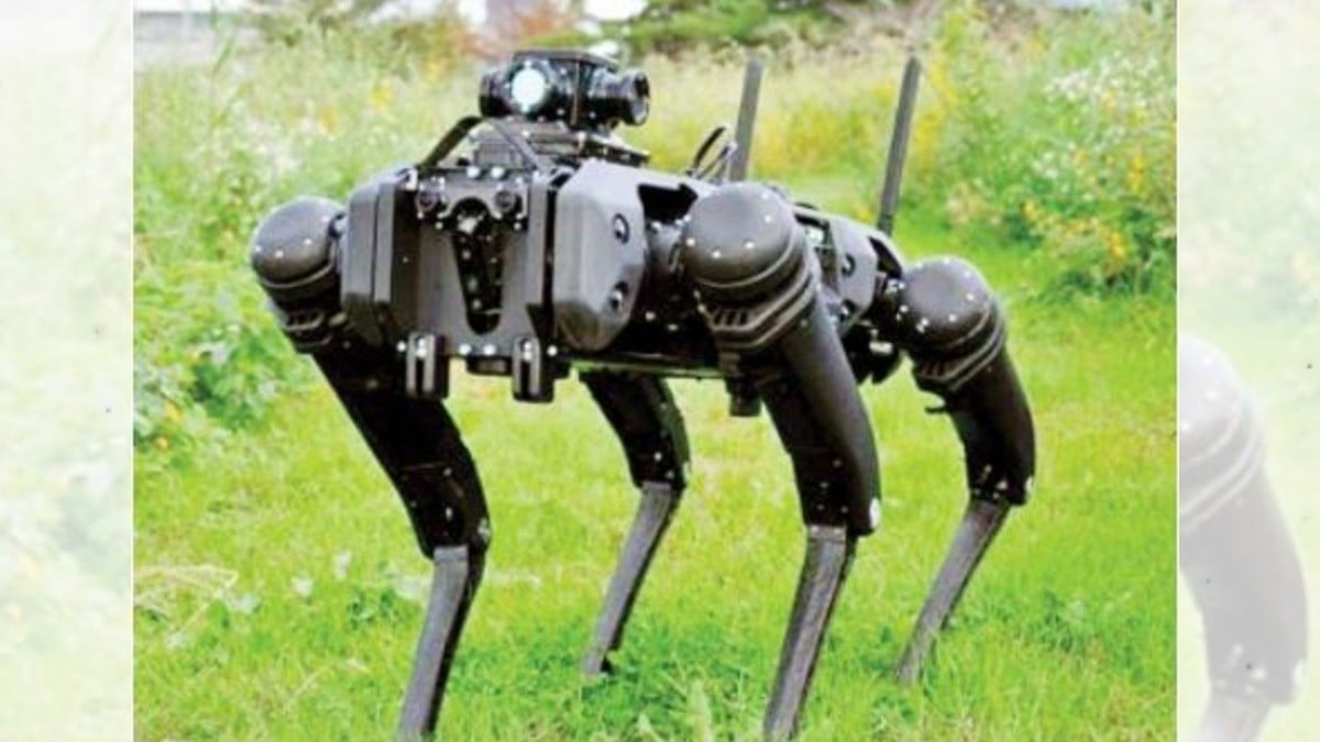 Cuidan frontera con México ¿perros robot?