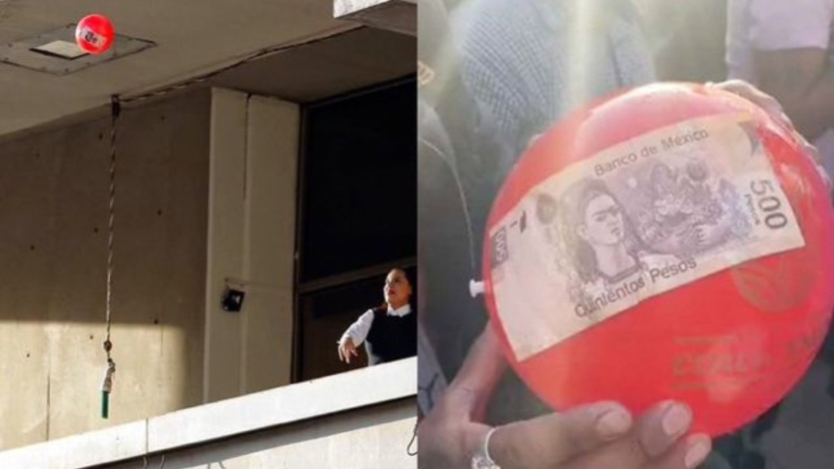 La bautizan #LadyPelotas por regalar dinero