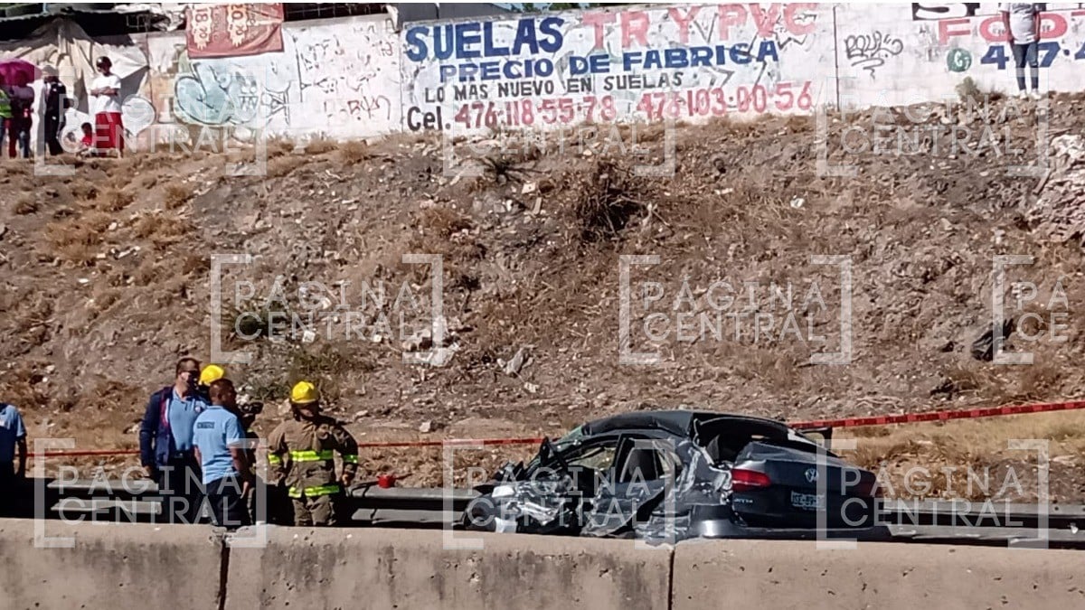 Hombre muere en accidente en la León- Aguascalientes; ocasiona caos vial en la zona