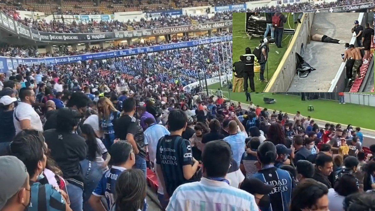 Riña campal en partido Querétaro vs Atlas deja 22 heridos