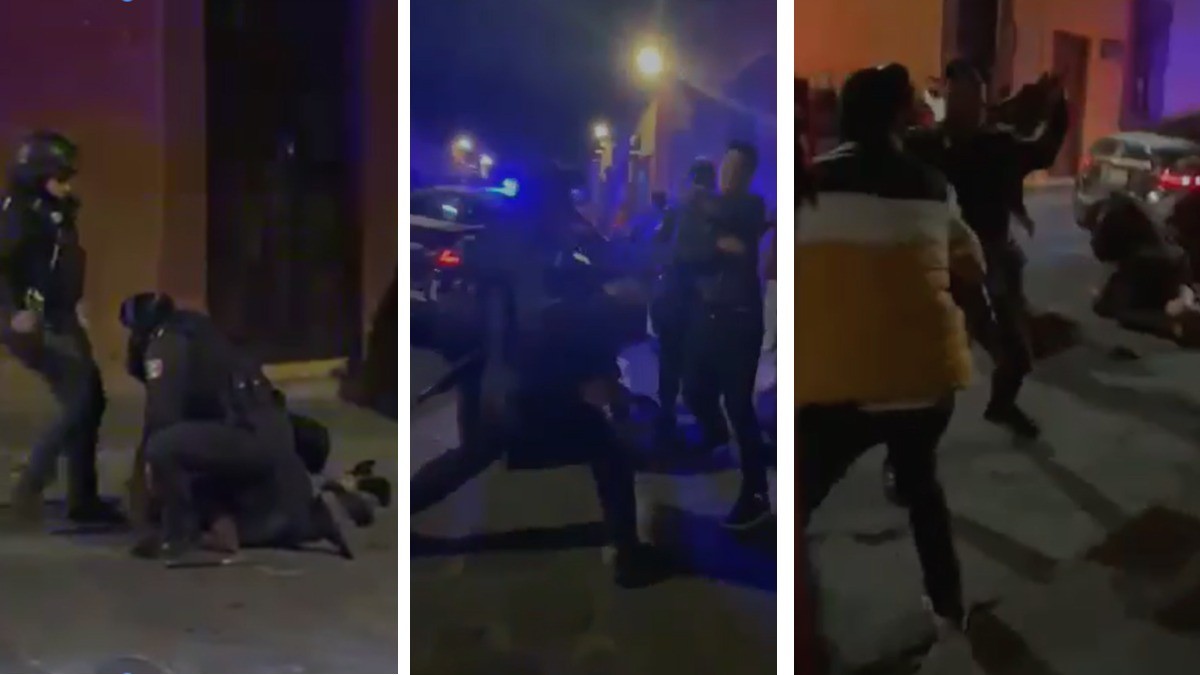 #VIDEOS | Con violencia extrema, policías someten a jóvenes en SMA