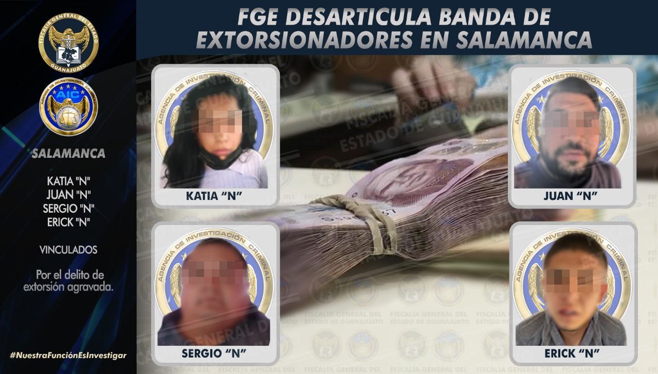 Caen extorsionadores que atemorizaban a comerciantes en Salamanca