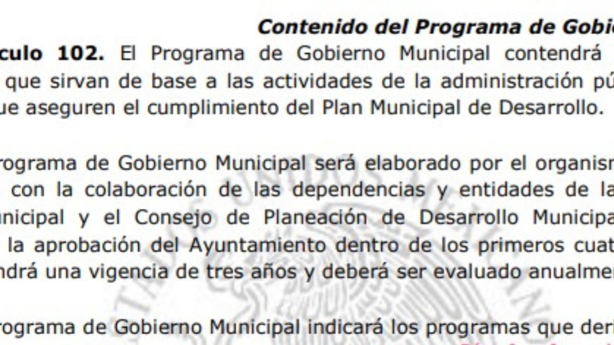 Faltan al menos 10 municipios en entregar programa de gobierno