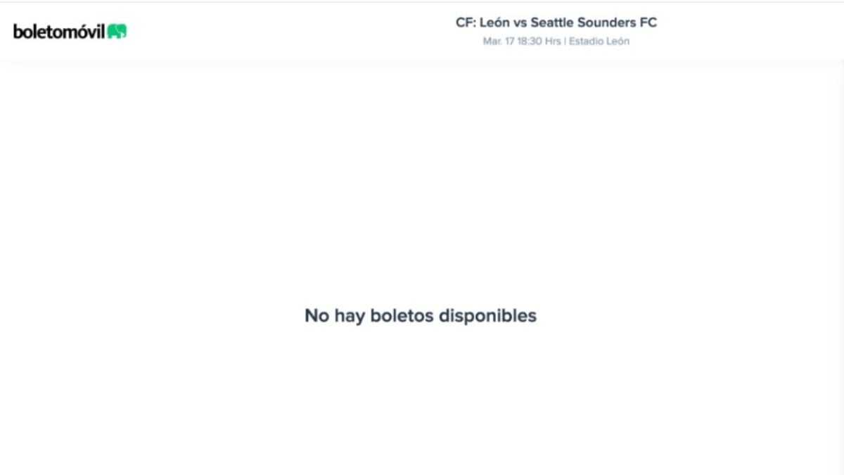 ¡Ya no hay boletos para partido contra Seattle Sounders!