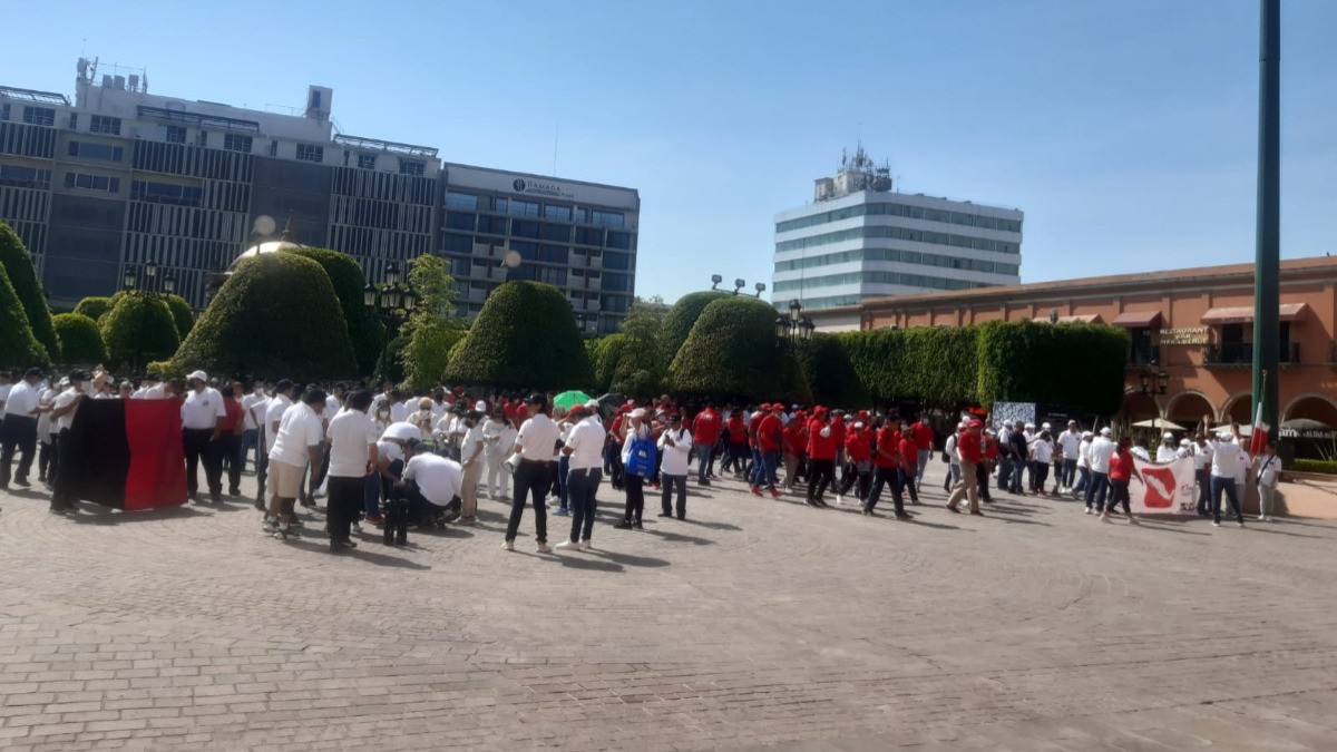 Leoneses marchan por el Día del Trabajo