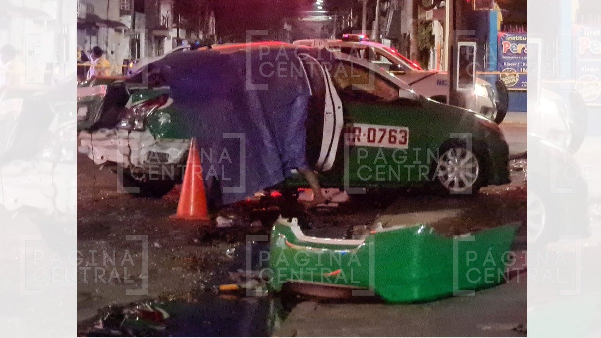Conductor ebrio impacta a taxi en Irapuato; mueren los seis ocupantes