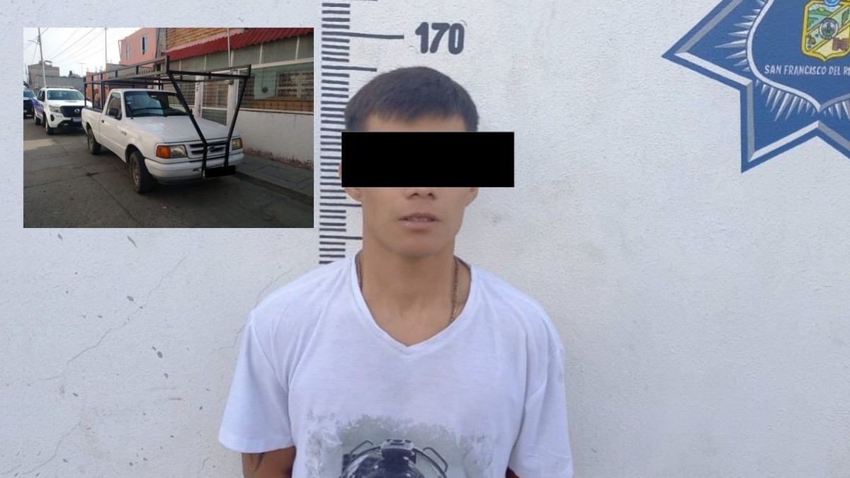 Cae ladrón de camioneta en San Francisco del Rincón