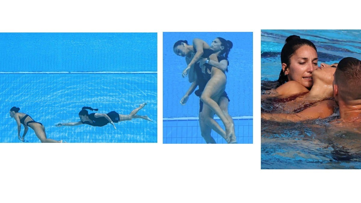 Nadadora mexicana se desmaya en plena competencia