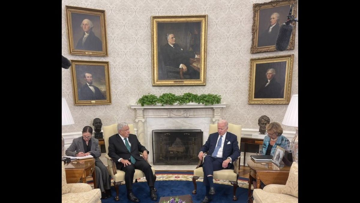 Se reúnen López Obrador y Biden en la Casa Blanca