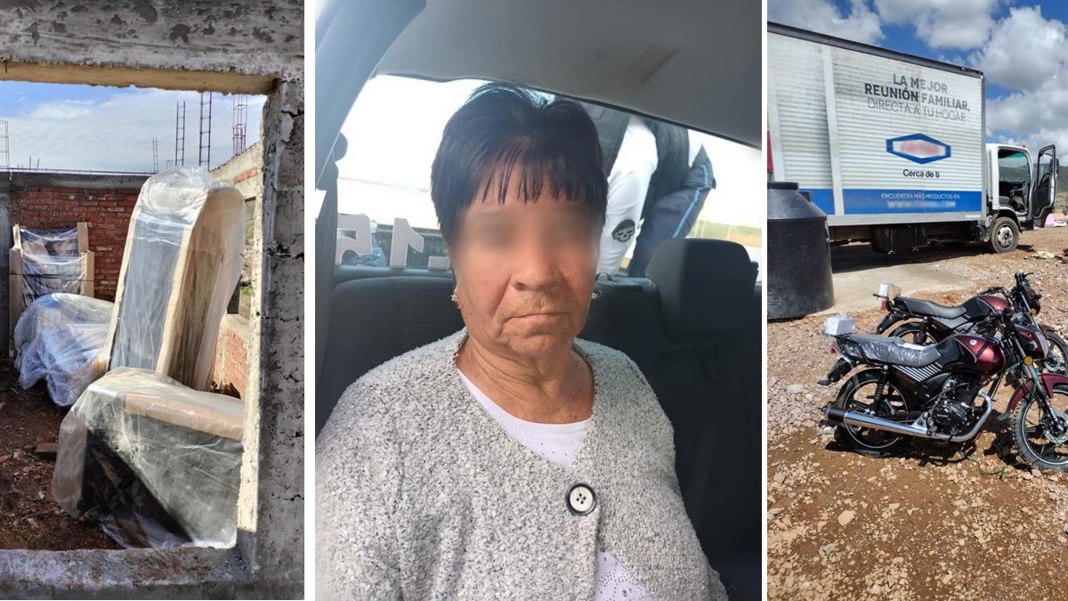Detienen a mujer de 74 años por robar camión con muebles