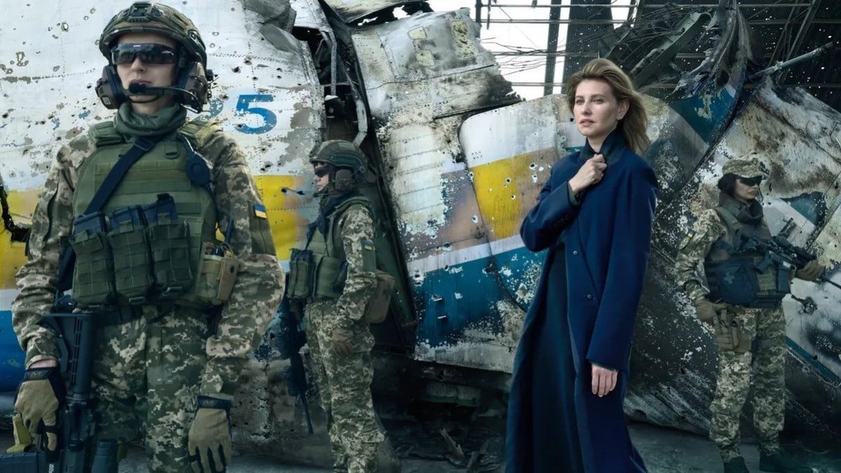 Posa primera dama de Ucrania para Vogue en plena guerra