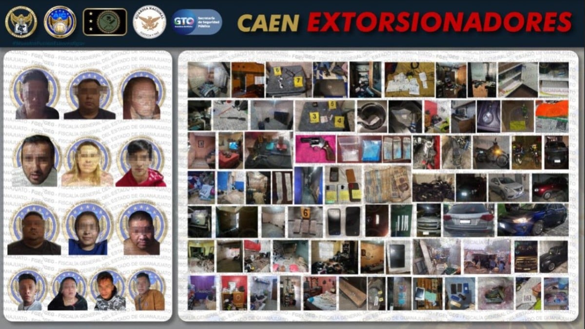 Caen 6 grupos de extorsionadores en Celaya