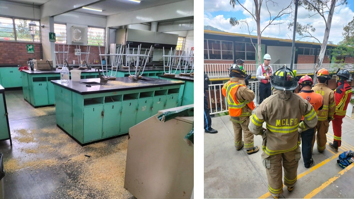 Desalojan facultad de Química tras explosión de químicos en laboratorio