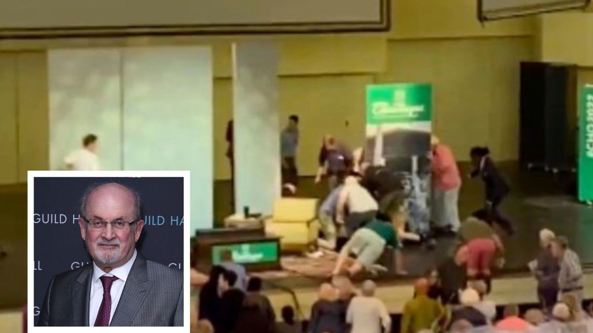 Atacan con un cuchillo al escritor Salman Rushdie