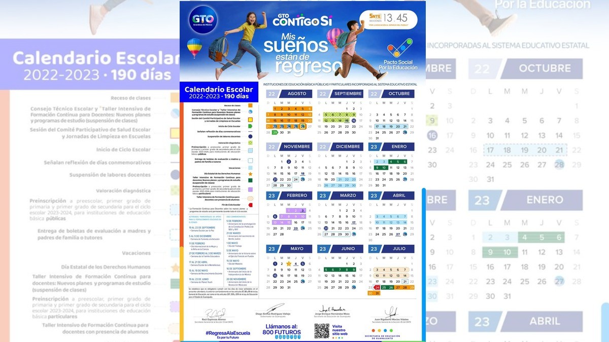 Conoce cuándo serán los puentes y días de descanso del próximo ciclo escolar