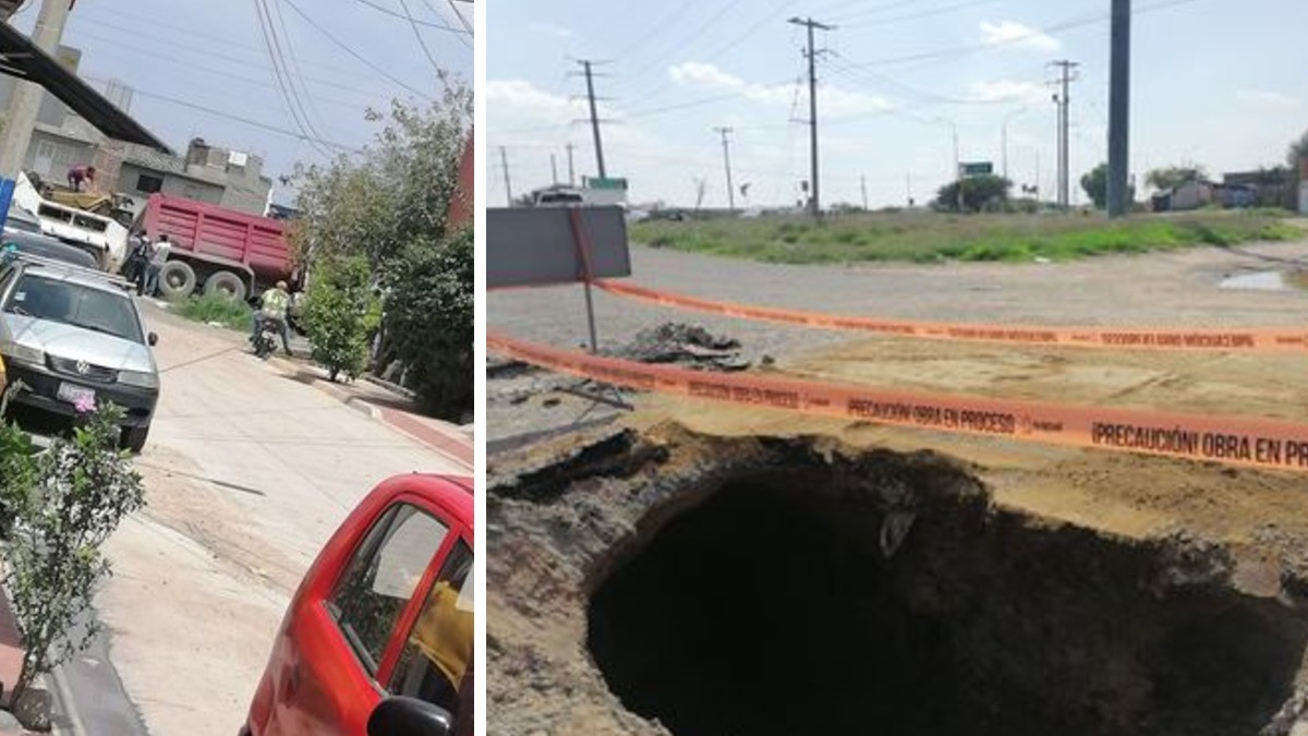 #VIDEO | ¡Aguas!, aparece socavón en colonia de León