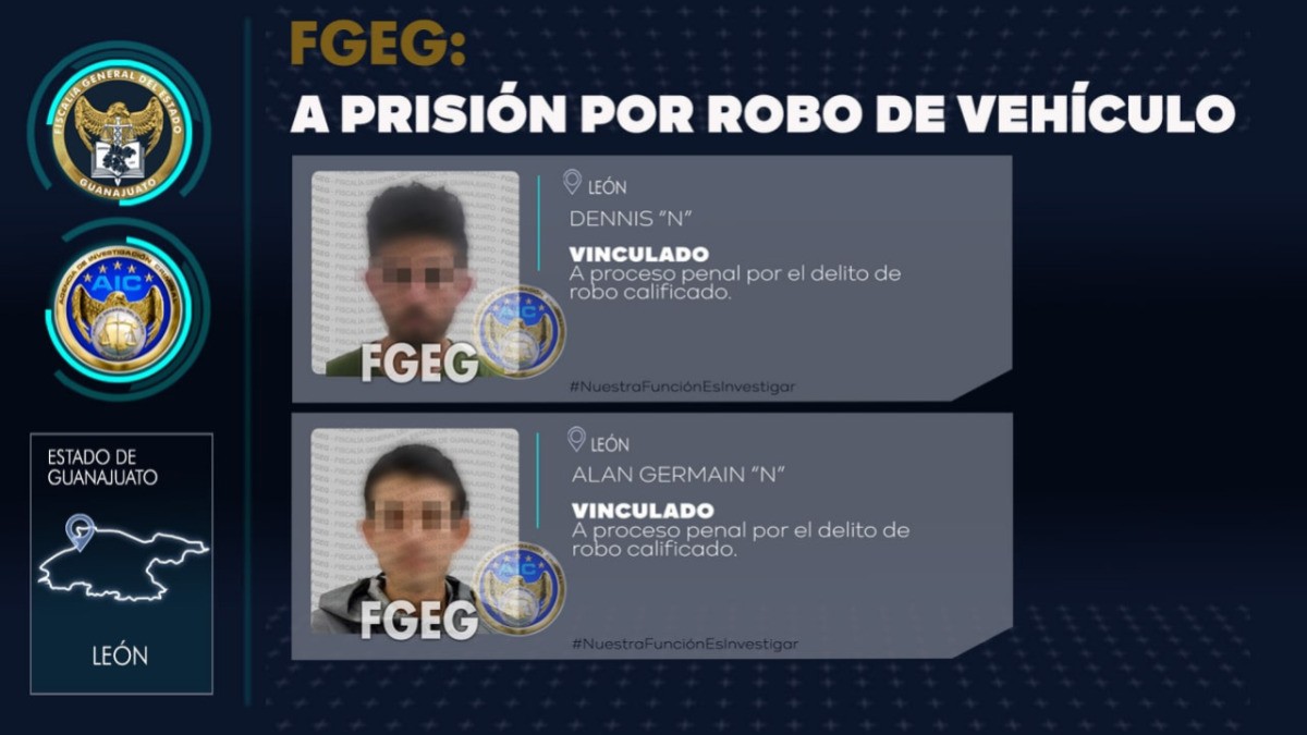 Vinculan penalmente a Dennis y Alan Germain por robo de vehículo en León