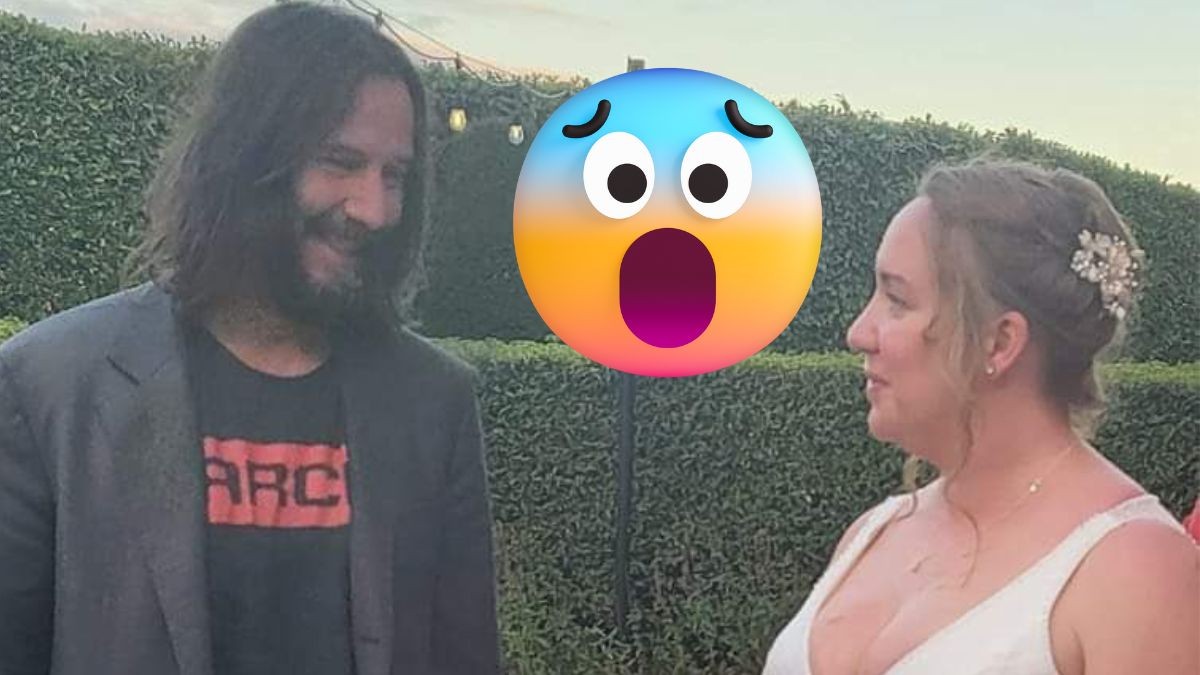 Encuentra a Keanu Reeves en bar, lo invita a su boda ¡Y sí llega!