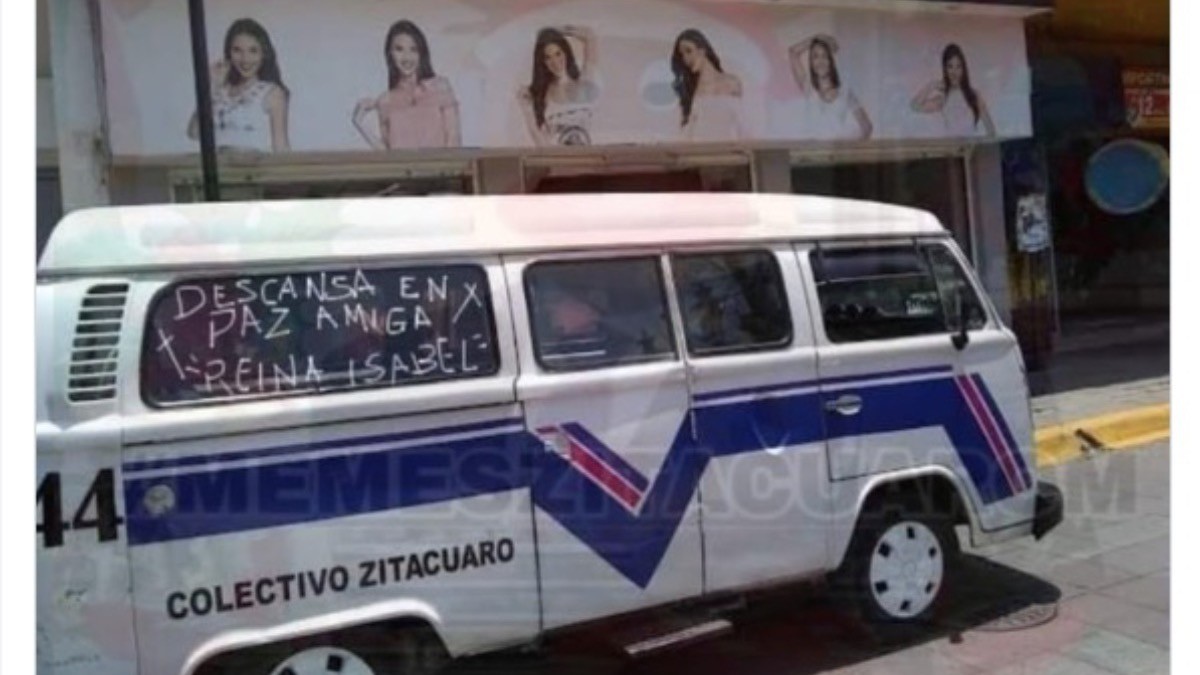 Envían choferes de combi condolencias a la familia de la reina 'Chabelita'