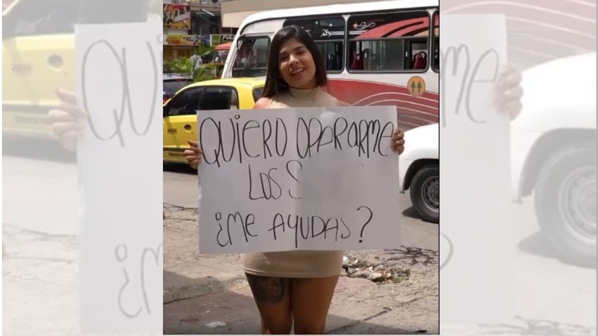 Pide cooperacha para operarse los senos