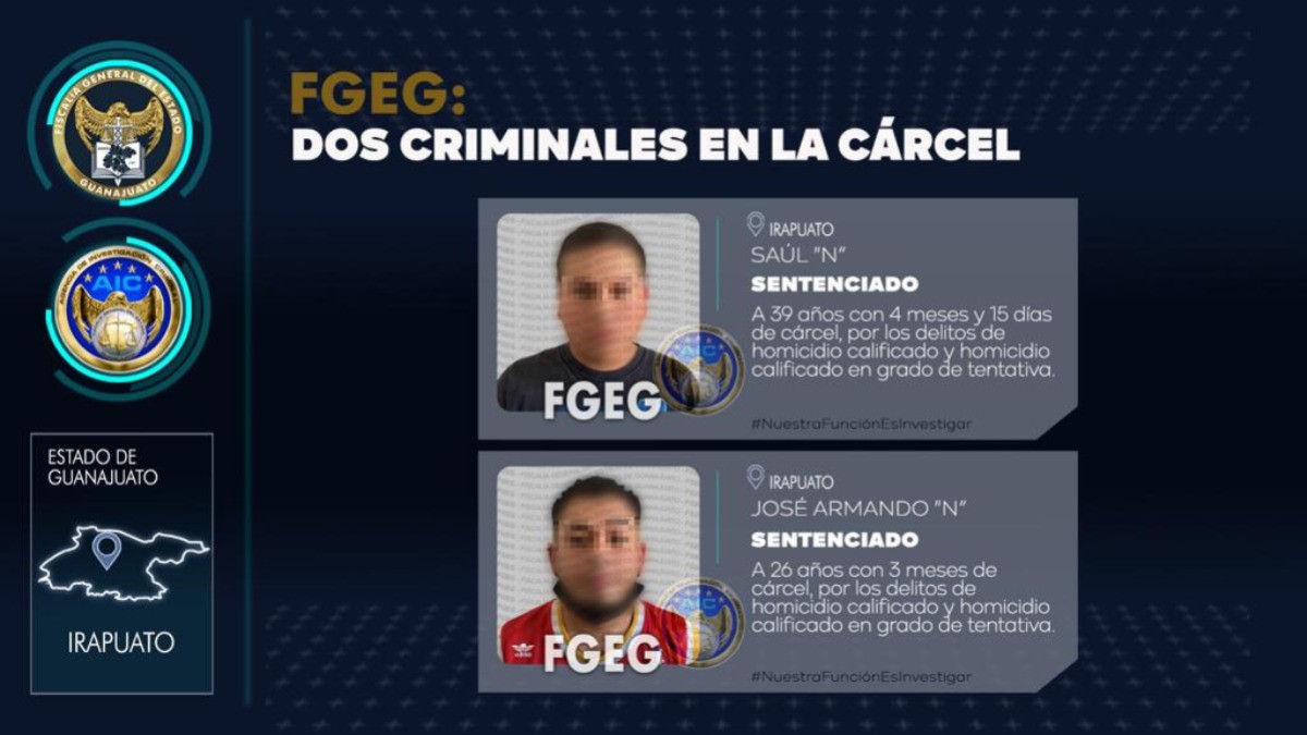 Reciben 39 años de cárcel por atacar a tres jóvenes y asesinar a uno en Irapuato