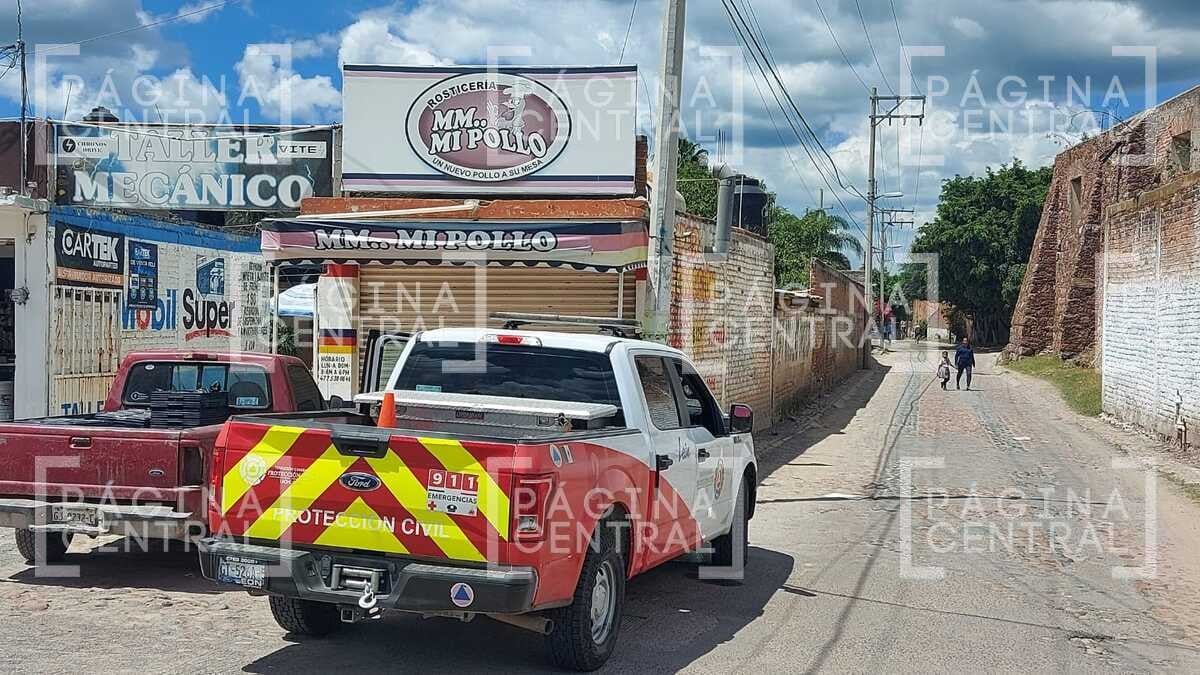 Flamazo en pollería deja heridos a papá e hijo