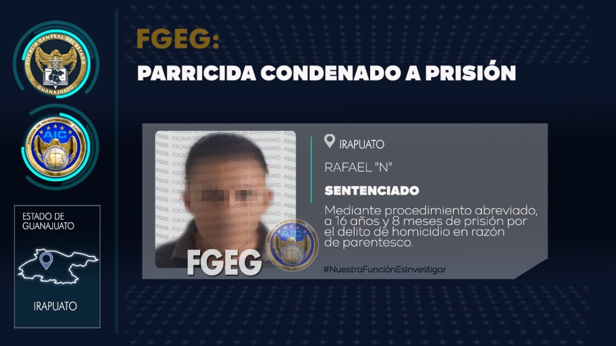 Le dan más de 16 años de cárcel por matar a su padre