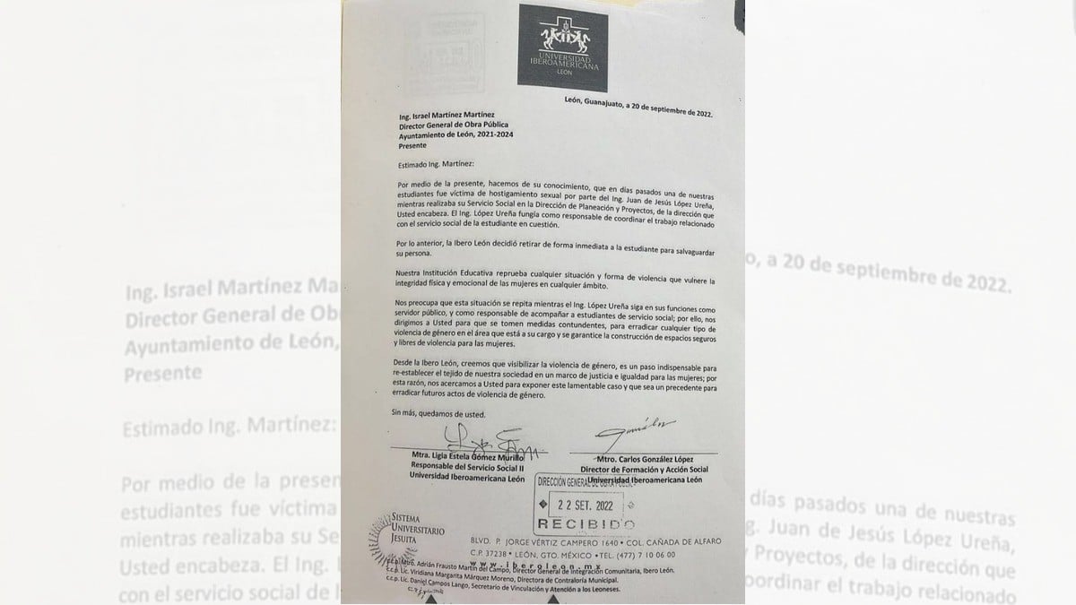 Investigan a funcionario de OP por acosar a estudiante